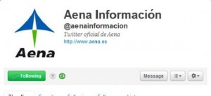 twitter aena twitter aena 300x136 Inforpress creó para AENA el Twitter de la crisis