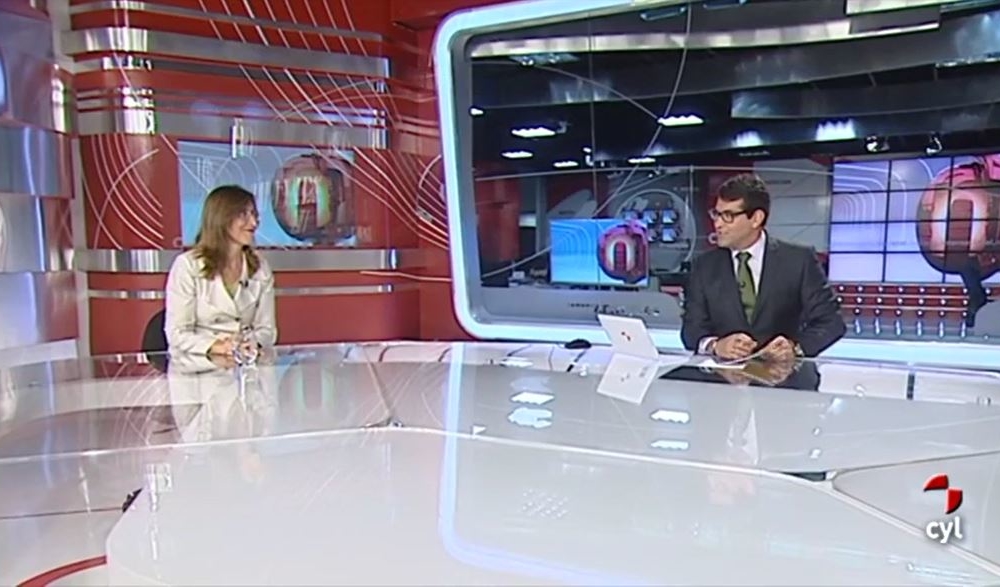 Encantada de charlar sobre el Congreso de CEAPI en la TV de Castilla y León