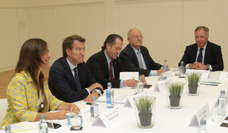 Una reunión muy productiva con Alberto Núñez Feijóo Una reunión muy productiva con Alberto Núñez Feijóo