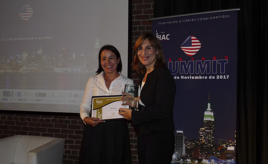 ATREVIA recibe el premio ‘Excelencia Empresarial 2017’ en el marco del NY Summit